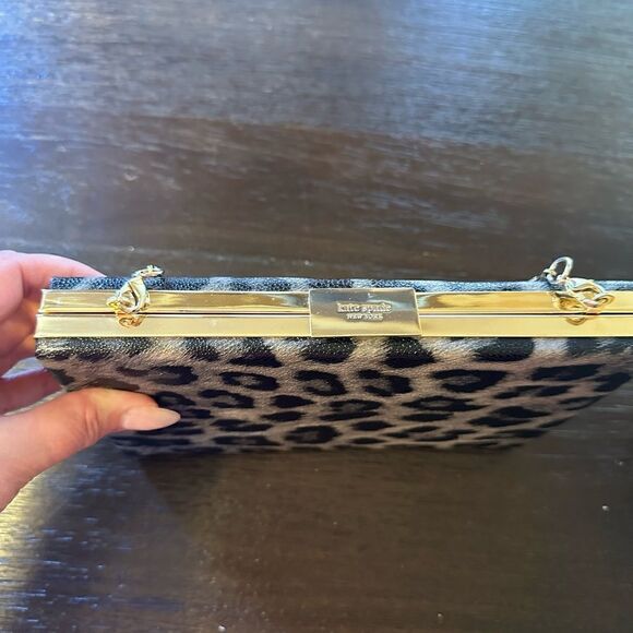 NEW Kate Spade Emanuelle Crystal Court Leopard Bag - Picture 3 of 12